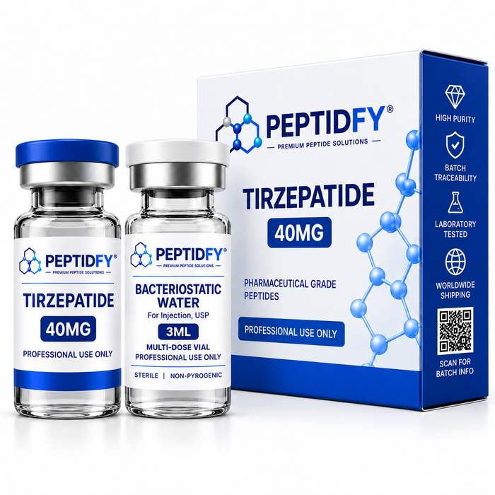 Peptidfy® Tirzepatide 40MG + 3mL Bacteriostatic Water